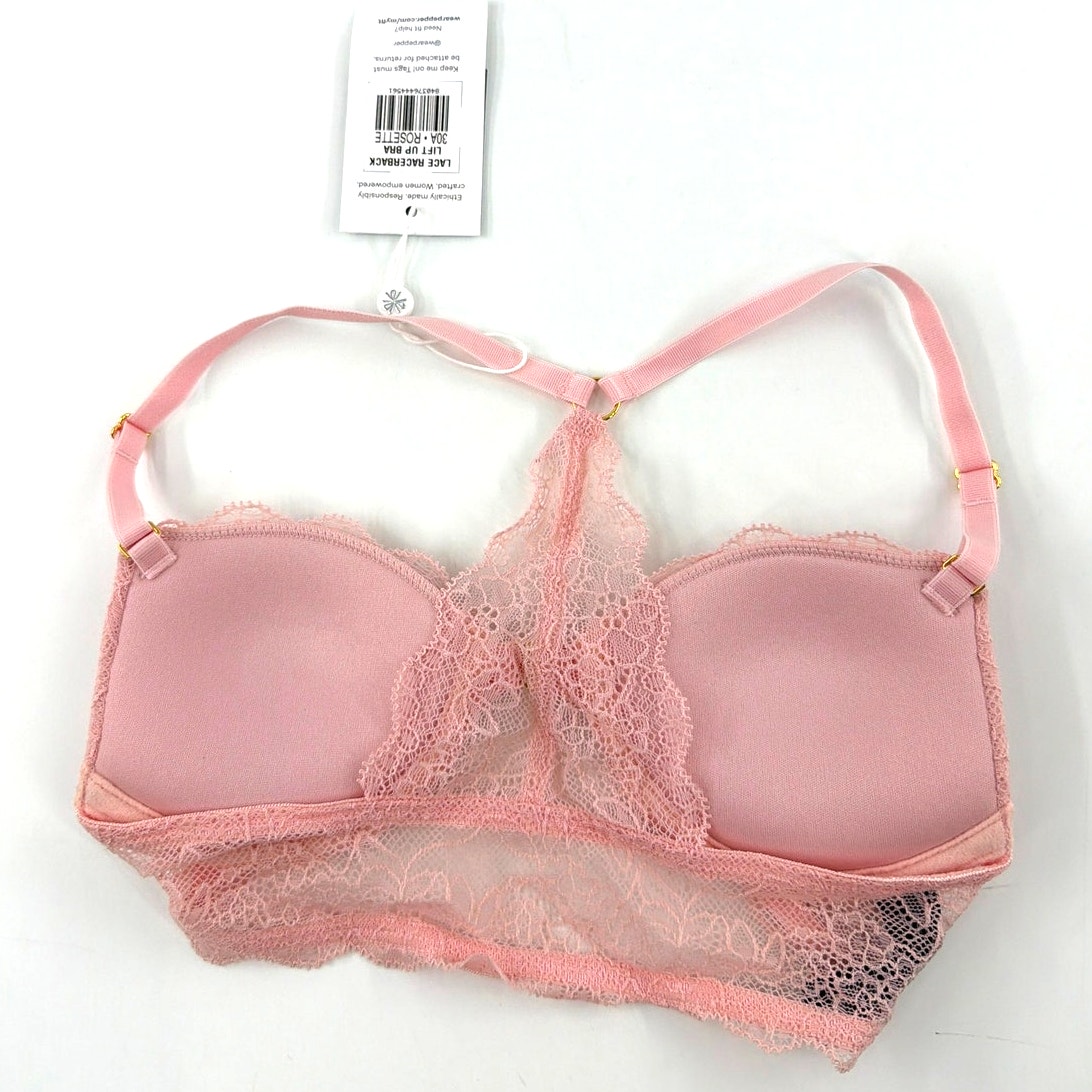Pepper Lace Racerback Lift Up Bra Rosette Size 30a — image 6 of 8